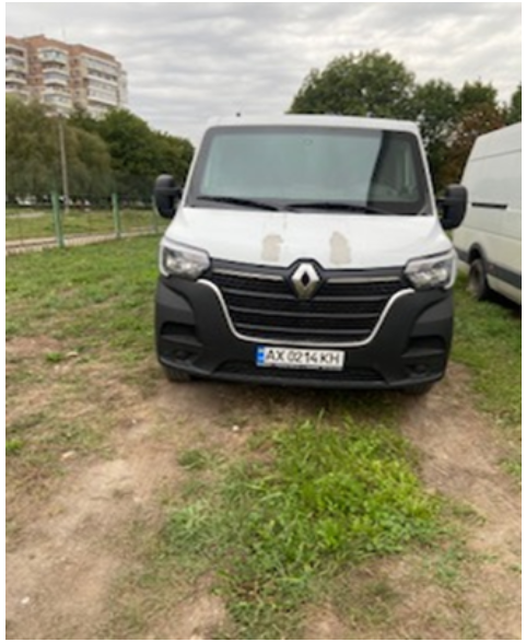 Автомобіль марка CS, модель АСП3-32-3-С (RENAULT MASTER), Фургон малотонажний оперативний-В, білий, державний номер АХ0214КН, 2021року випуску, номер кузова VF1MAFES767182661, об’єм двигуна 2299. Основні засоби в кількості 4 од.