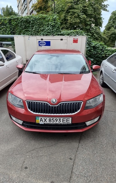 Автомобіль  SKODA OCTAVIA AMBITION, легковий Комбі-В, червоний, державний номер AX8593EE, 2013 року випуску, номер кузова TMBAC2NE6EB007736, об’єм двигуна 1395. Основні засоби в кількості 8 одиниць