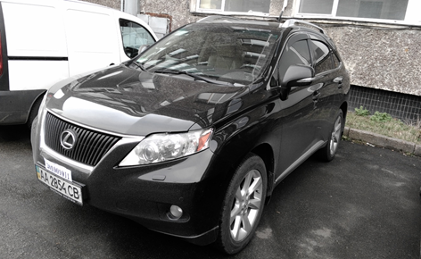 Легковий автомобіль Lexus NG RX 350 Executive 3.5 (№ шасі (кузова) JTJBK11A302013732, 2010р., АА 2854 СВ)