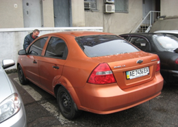 Легковий автомобіль CHEVROLET AVEO SF69Y, рік випуску 2007, номер шасі, кузова KL1SF69YE7B138062, номер державної реєстрації АЕ7436ЕА