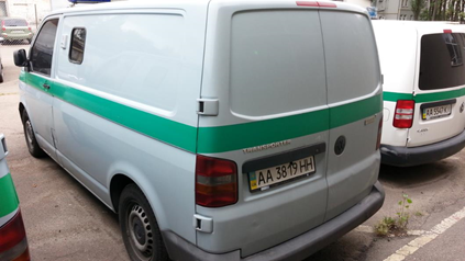 Автомобіль фургон малотонажний-В Volkswagen Transporter, 2008р., о/д. 2.5,  н/к WV1ZZZ7HZ8H122894, н/д реєс. АА3819НН, Автошини у кільк.-2шт, Автошини у кільк.-2 шт., Пальне-дизель в Volkswagen Transporter  (АА3819НН), 26.46л.