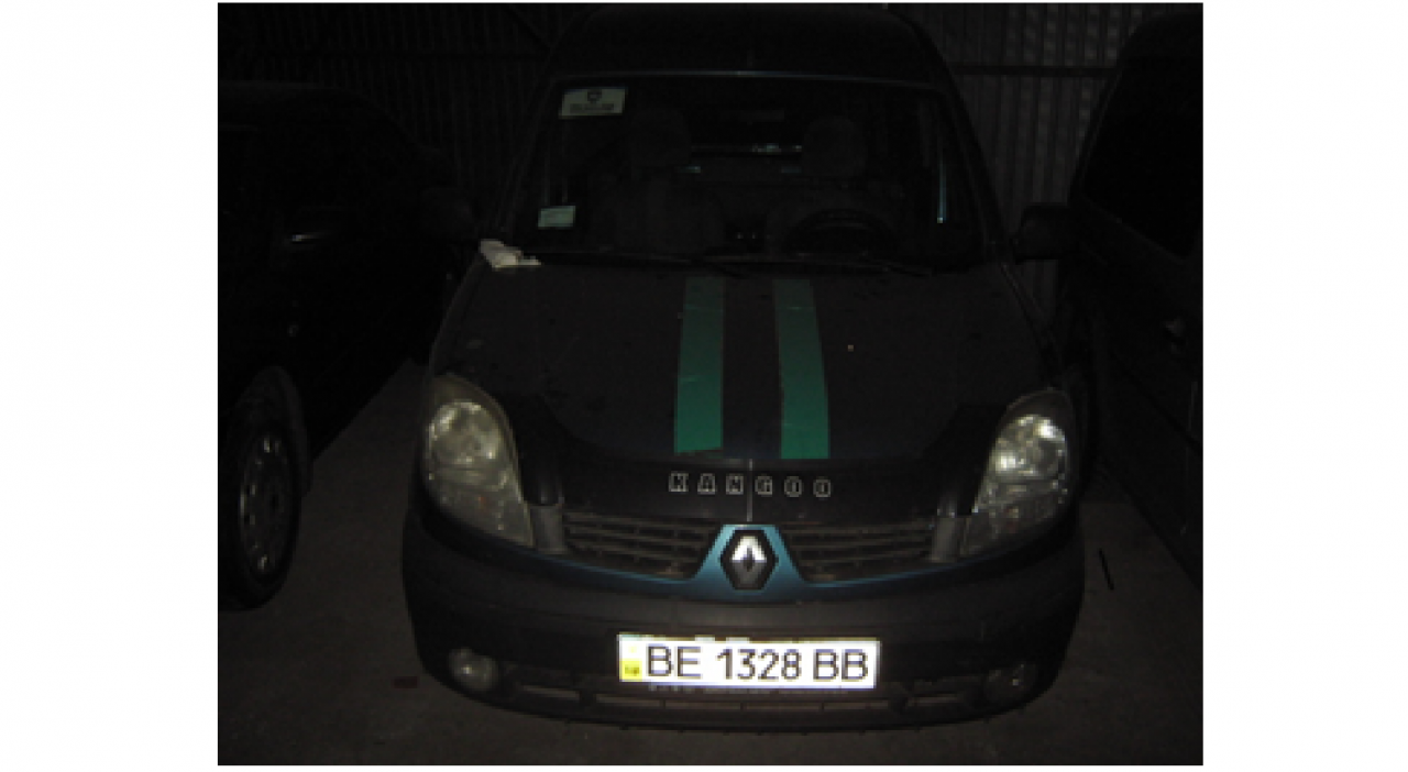 Автомобіль Renault Kangoo, державний номер  ВЕ1328ВВ, рік випуску 2007, об'єм двигуна 1,4, номер кузова VF1KC0MCF37917749, тип пального бензин. відеореєстратор Gaser H515 Gaser магнітола Система контролю транспорту "Глобус" Основні засоби у кількості 7 шт